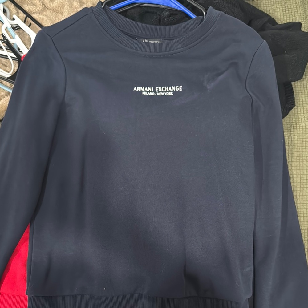 Armani Exchange Navy Sweatshirt
